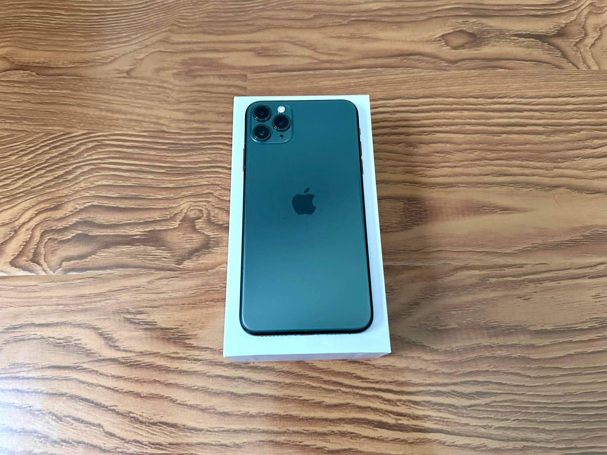 Apple iPhone 11 Pro Max 64GB Black Midnight Green W New Battery, Case, Screen Protector & Shipping (Exc)