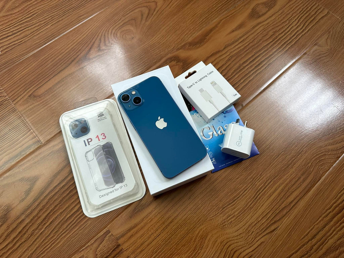 Apple iPhone 13 256GB 5G Blue - New Case, Screen Protector (As New)