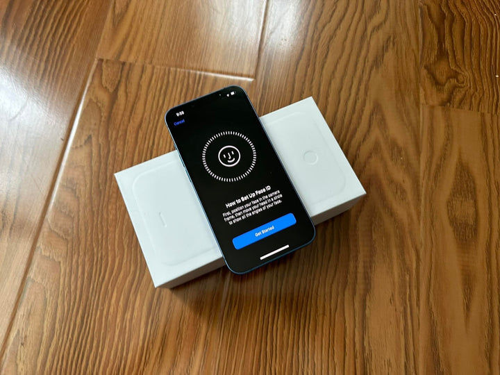 Apple iPhone 13 128GB 5G Blue (Excellent)(Display Msg) New Battery, Case, Screen Protector & Shipping