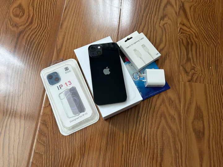 Apple iPhone 13 256GB 5G Midnight Black - New Battery, Case, Screen Protector (As New) Batt Msg - Dual Sim Model
