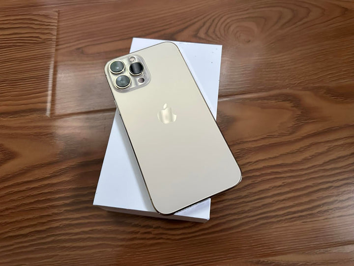 Apple iPhone 13 Pro Max 256GB 5G Gold (Excellent) Battery 94% (New Camera)* Free Case, Glass Screen Protector & Shipping *