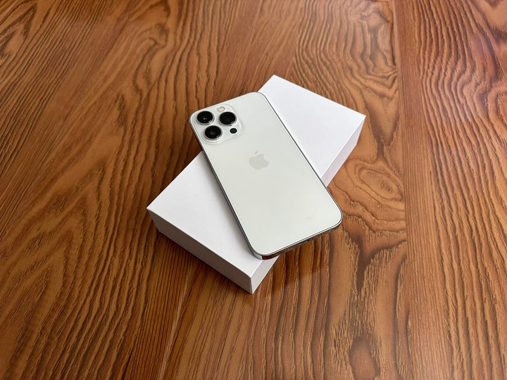 Apple iPhone 13 Pro Max 256GB 5G White Dual Sim (As New) New Battery, Case, Glass Screen Protector & Shipping