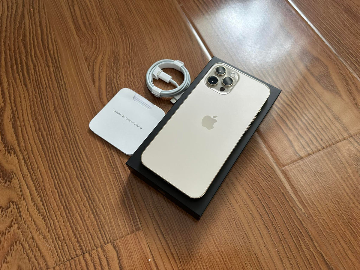 Apple iPhone 12 Pro Max 128GB Gold 5G (As New) With New Case, Screen Protector