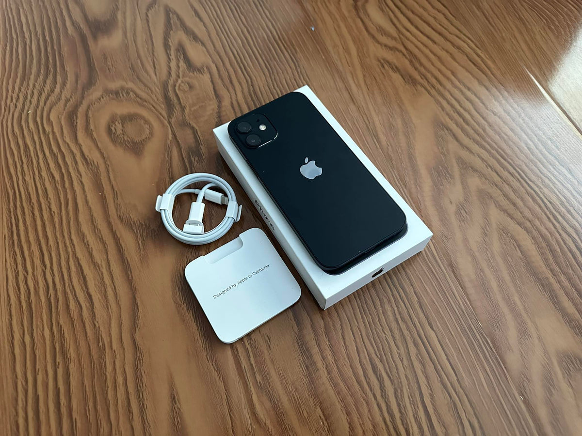 Apple iPhone 12 128GB Black ORIGINAL BOX (As New) Battery health 98% 'Free Case, Screen Protector