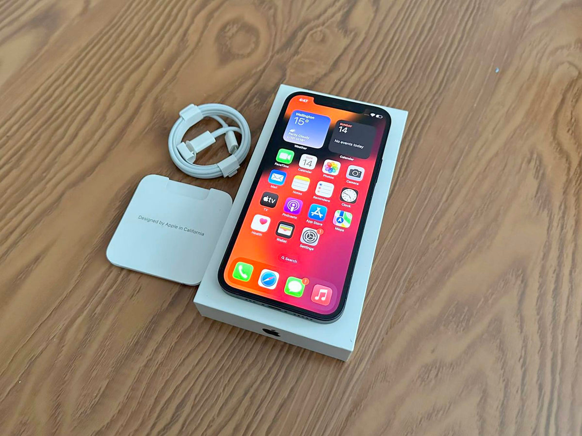 Apple iPhone 12 128GB Black ORIGINAL BOX (As New) Battery health 98% 'Free Case, Screen Protector