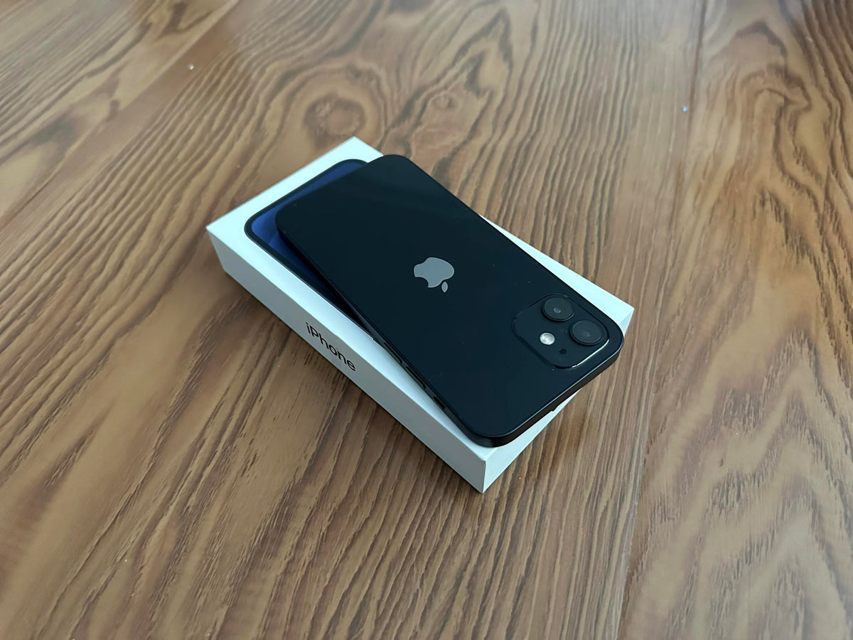 Apple iPhone 12 128GB Black ORIGINAL BOX (As New) Battery health 98% 'Free Case, Screen Protector