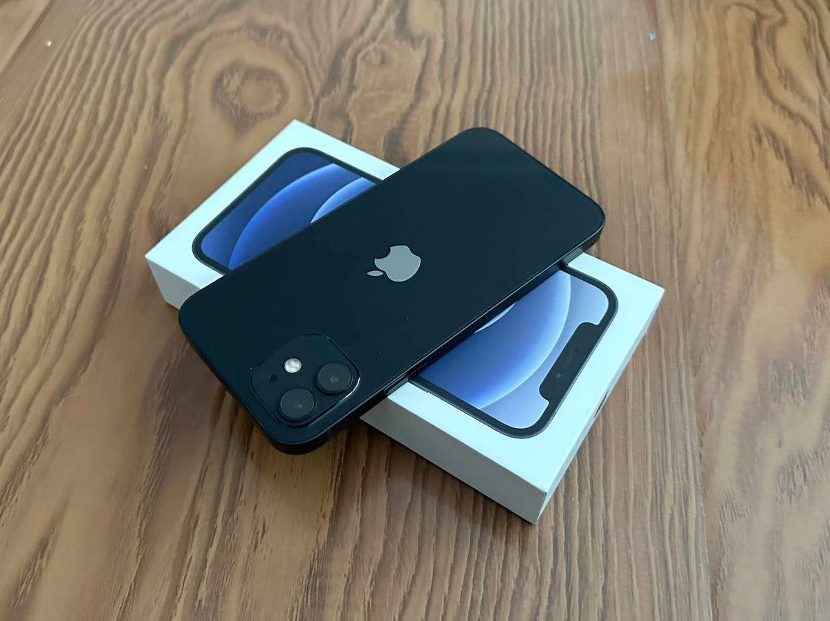 Apple iPhone 12 128GB Black ORIGINAL BOX (As New) Battery health 98% 'Free Case, Screen Protector