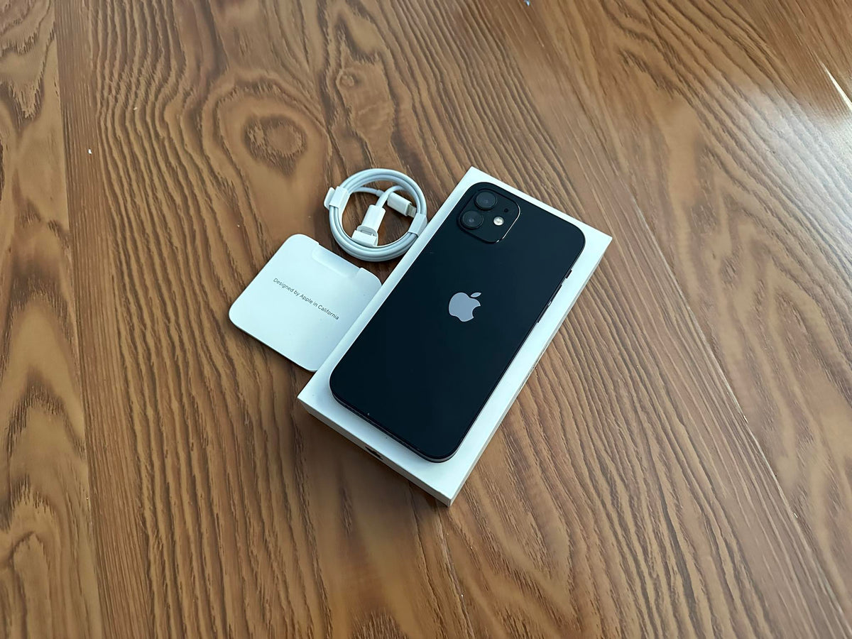 Apple iPhone 12 128GB Black ORIGINAL BOX (As New) Battery health 98% 'Free Case, Screen Protector