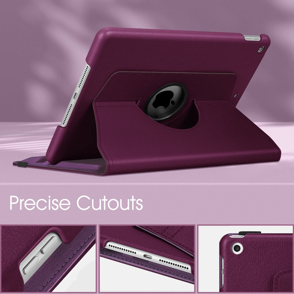 Pink Kickstand Book Case for Apple iPad 7,8,9 & Air 3 (10.2 & 10.5 inch Screen)