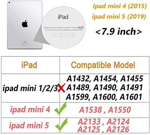 Kickstand Book Case for iPad Mini 5/4 Gen 7.9 inch (RED)