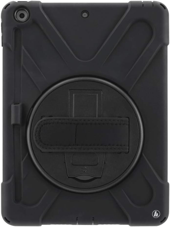 iPad 7th, 8th & 9th Gen 10.2 inch Rugged Shockproof Case with 360° Rotating Kickstand & Hand Strap