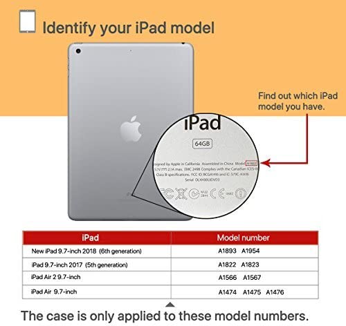 iPad 9.7 inch Shockproof Case w Handle & Stand (Black)