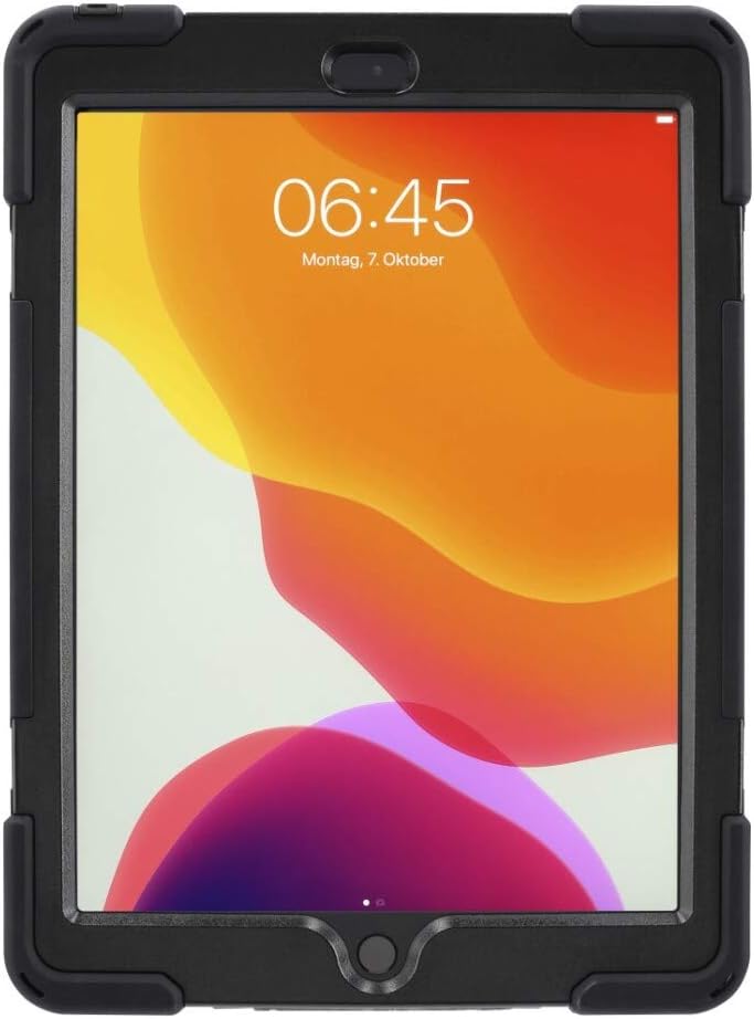 iPad 7th, 8th & 9th Gen 10.2 inch Rugged Shockproof Case with 360° Rotating Kickstand & Hand Strap
