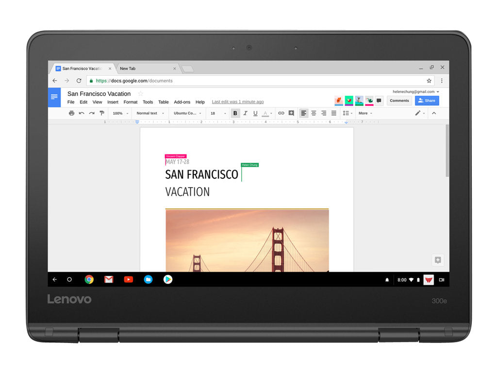 Lenovo 300E 11.6-inch 4GB 32GB Chromebook School Ready (Grade A)