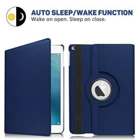 Kickstand Book Case for iPad 5, iPad 6, iPad Pro 9.7, iPad Air 1 & 2 (Blue)