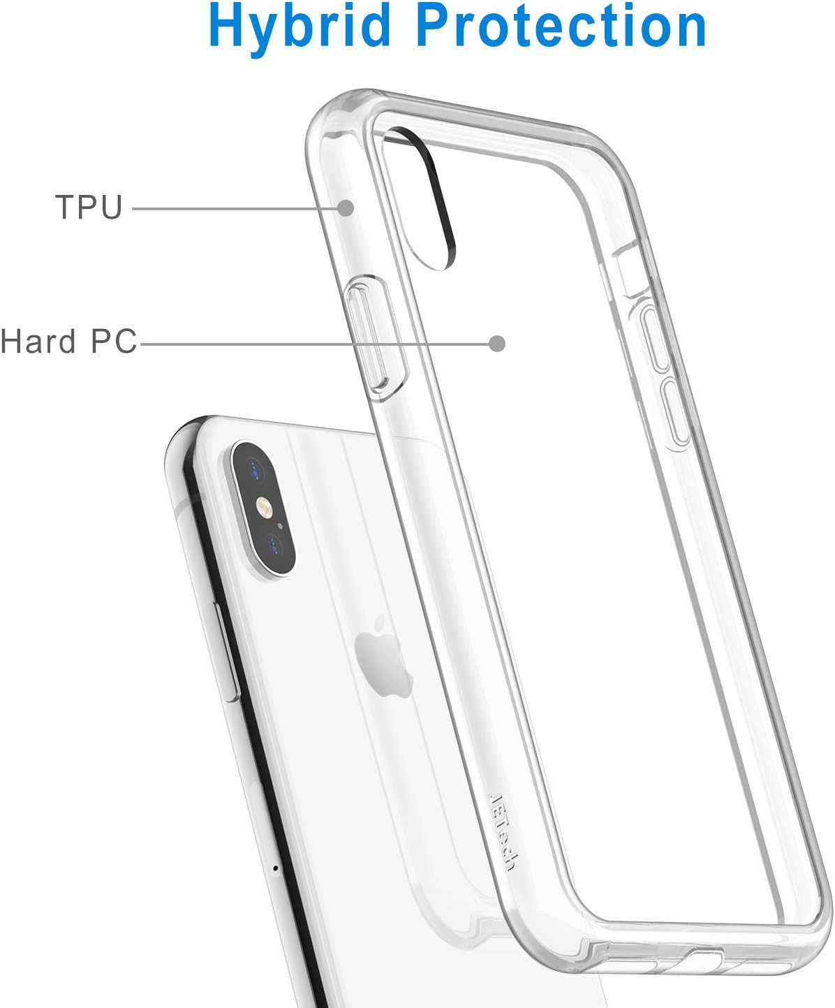 iPhone Xs Max Tough Hybrid Clear Case *Free Shipping*