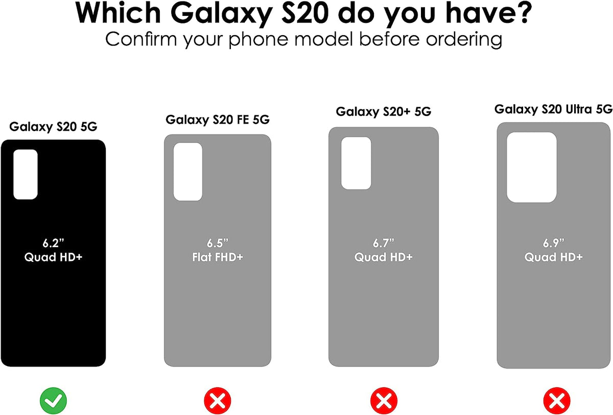 Samsung Galaxy S20 Tough Hybrid Clear Case "Clearance"