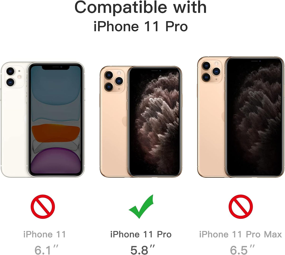 Bundle Deal - Case, Screen Protector for iPhone 11 Pro