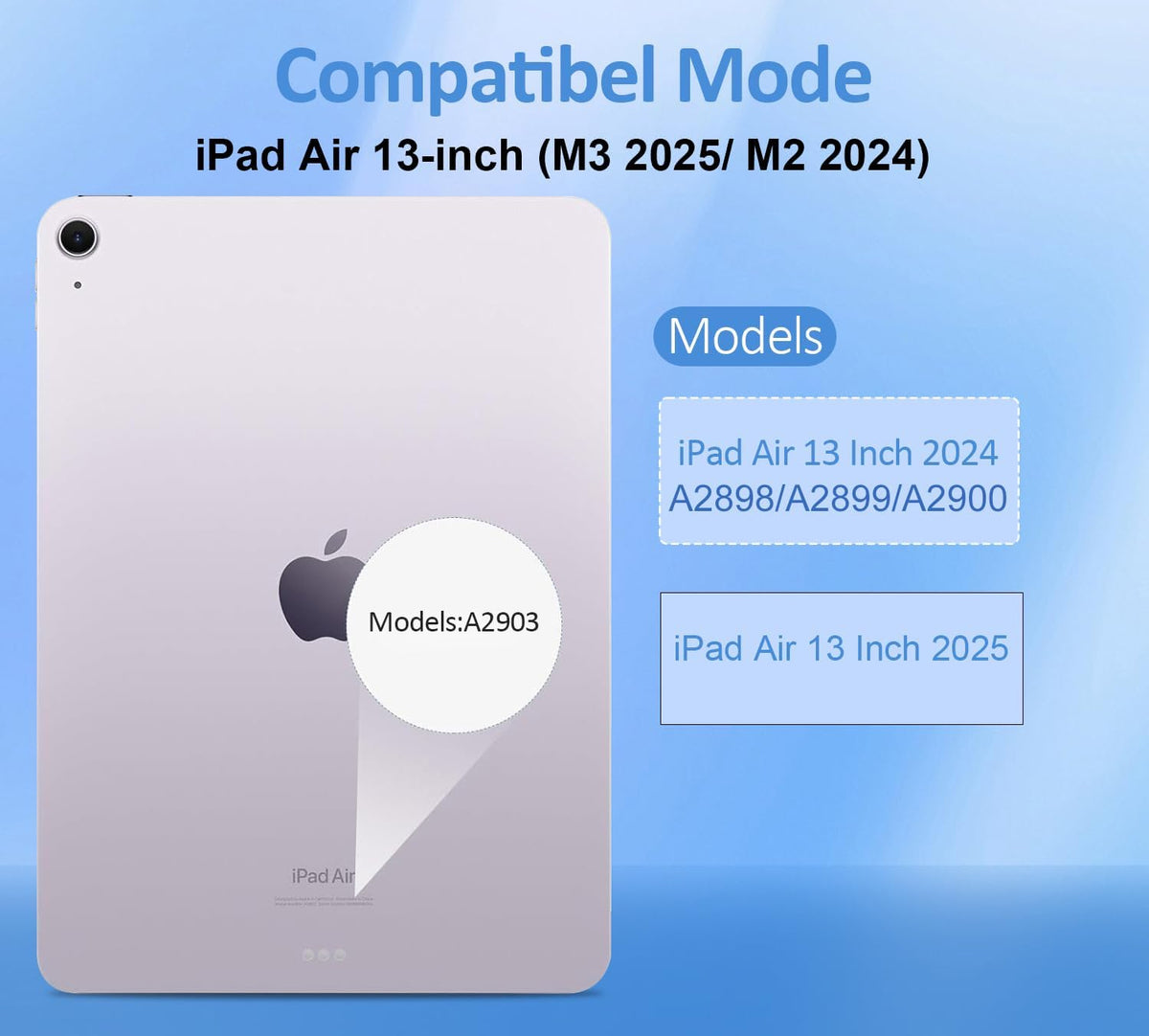 Apple iPad Air 13-inch (2024) Soft TPU Transparent Slim Shockproof Clear Case
