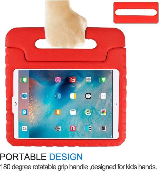 iPad 9.7 inch Shockproof Case w Handle & Stand (Red)