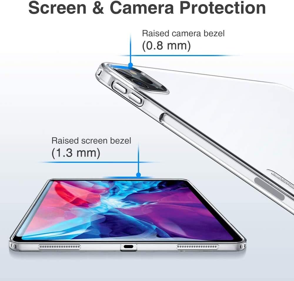 Apple iPad Pro 12.9 2020/2021 Soft TPU Transparent Slim Shockproof Clear Case