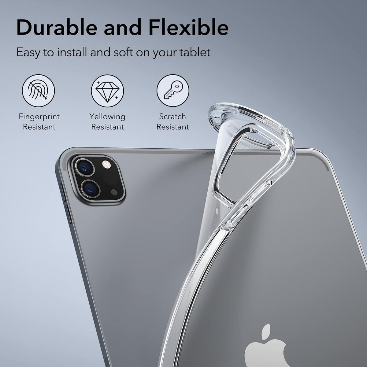 Apple iPad 11 Pro 2020 Soft TPU Transparent Slim Shockproof Clear Case