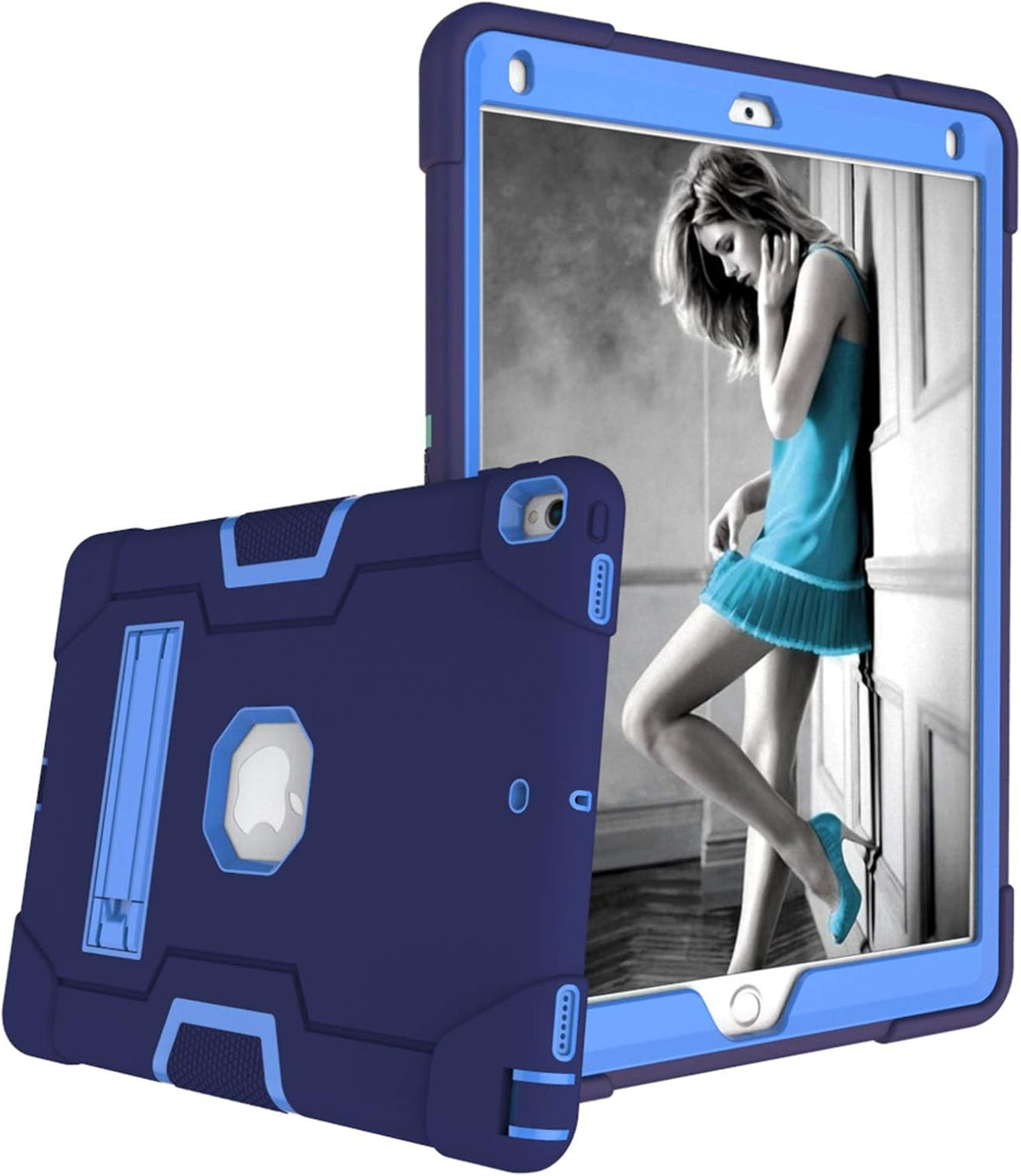 Apple iPad Air 3 (2019) & iPad Pro 10.5 (2017) Heavy Duty Rugged Shockproof Case with Kickstand