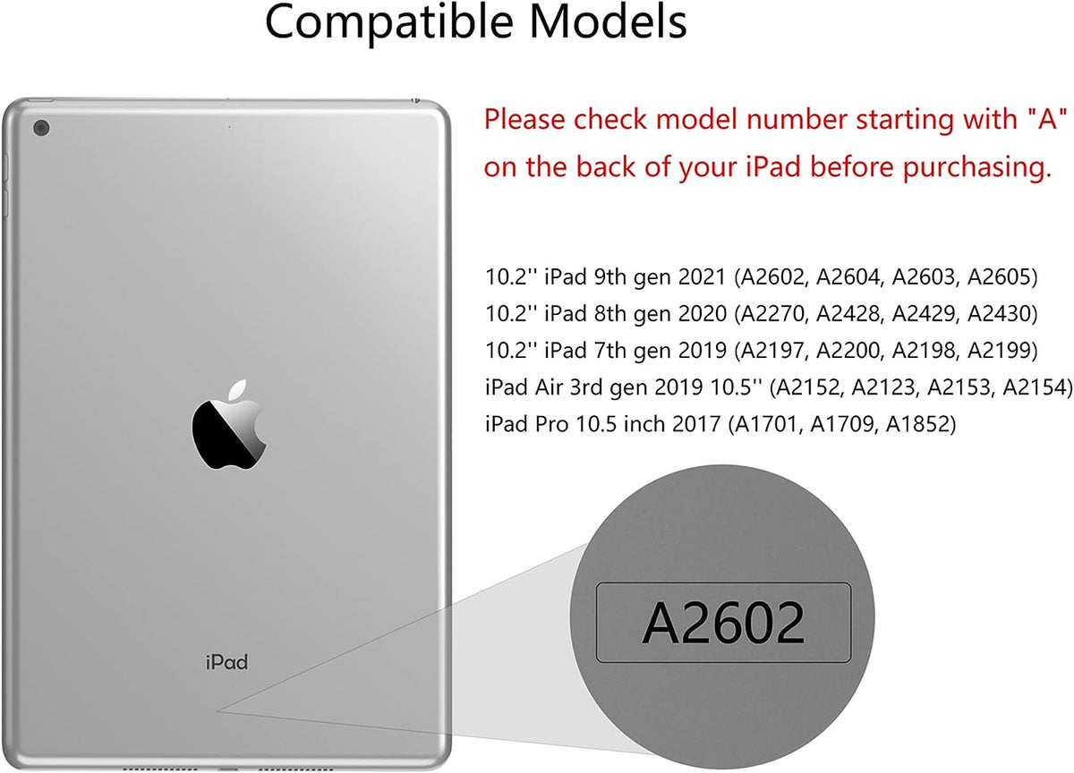 Hanman Mill Series For iPad 7,8,9 (10.2 inch), iPad Air 3rd Gen (10.5 inch 2019) & Pro 10.5-inch (2017) ROSE GOLD
