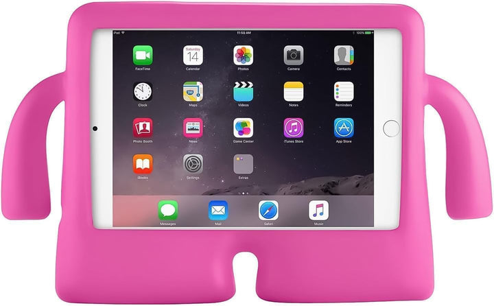iPad 7th, 8th & 9th Gen 10.2-inch Kids EVA Shockproof Handle Case Stand Cover for iPad Air 3 & Pro 10.5 (Pink)