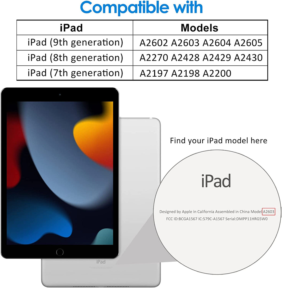 Premium Tempered Glass Screen Protector for iPad 10.2 Inch - iPad 7, 8 & 9 (2019,2020 & 2021)