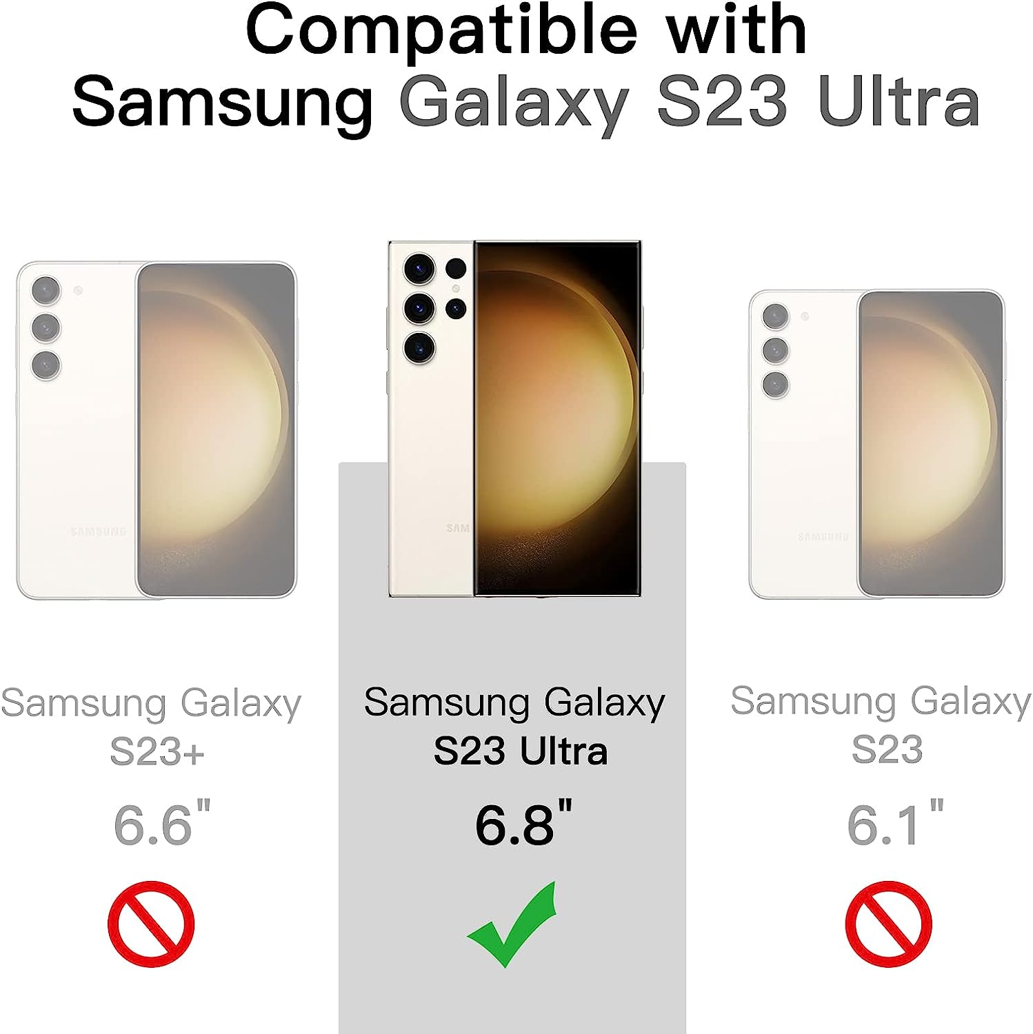 Samsung Galaxy S23 Ultra Tough Hybrid Clear Case *Free Shipping*