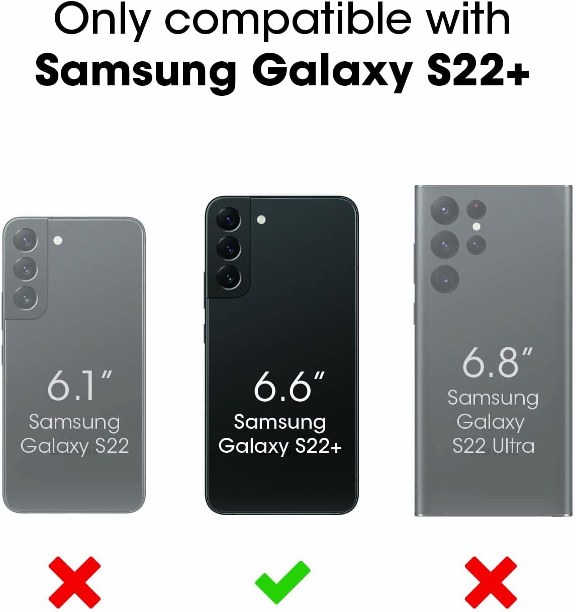 Samsung Galaxy S22 Plus Tough Hybrid Clear Case *Free Shipping*