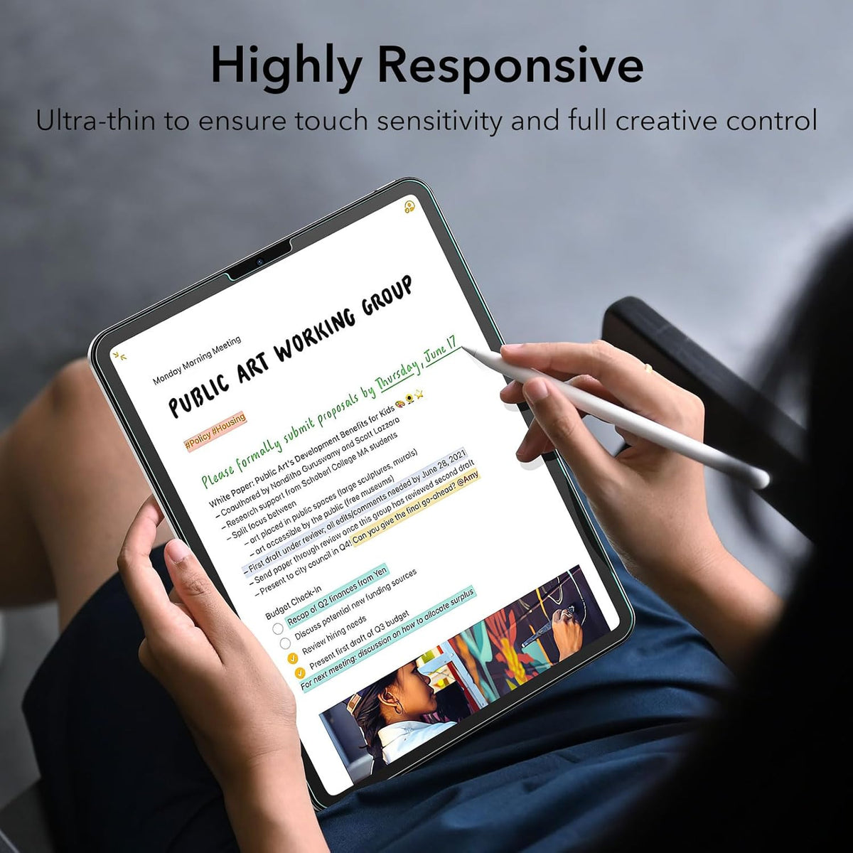 Premium Tempered Glass Screen Protectorfor iPad Air 5th/4th Gen (2022/2020), iPad Pro 11 Inch (2022/2021/2020/2018) )