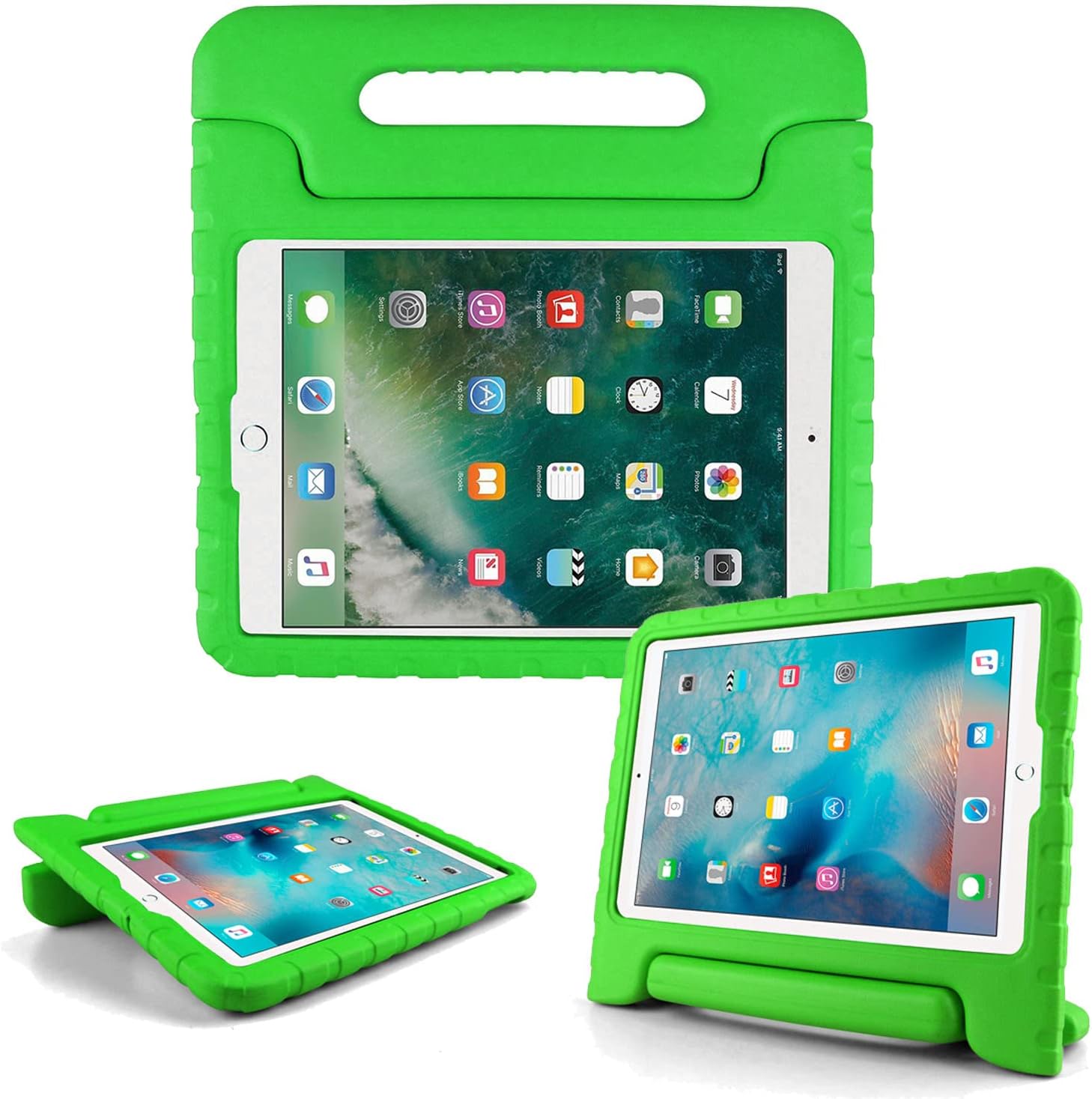 Shockproof Case w Handle & Stand for iPad 9th/8th/7th Gen & iPad Air 3 10.5 inch (Green) *Free Shipping*