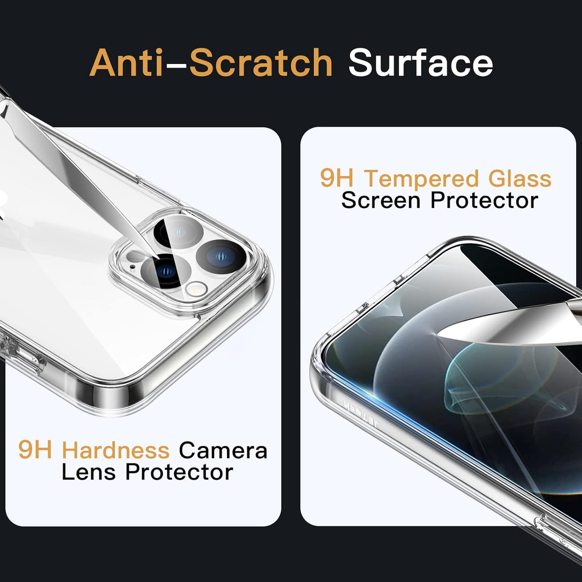 3 in 1 Combo - Case, Screen Protector & Camera Lens Protector for iPhone 12 Pro