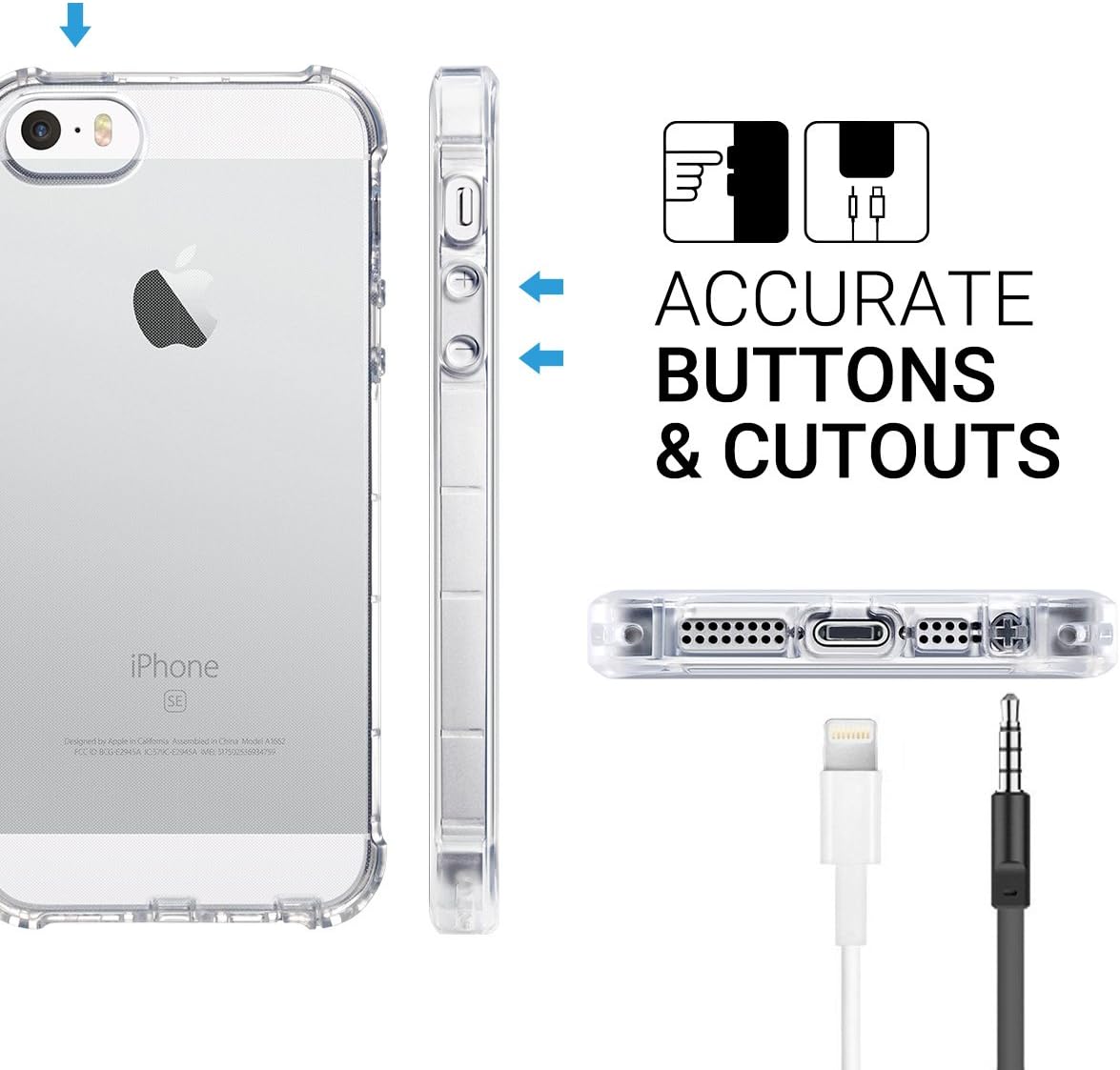 iPhone SE / 5 / 5S Hybrid Clear Case