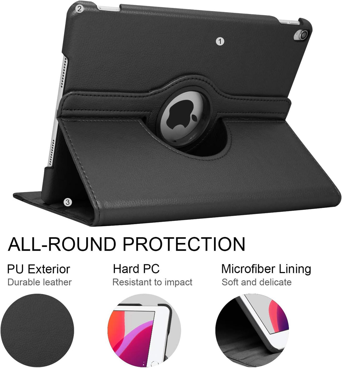 Kickstand Book Case for iPad 10 Gen 10.9 inch (Light Blue)