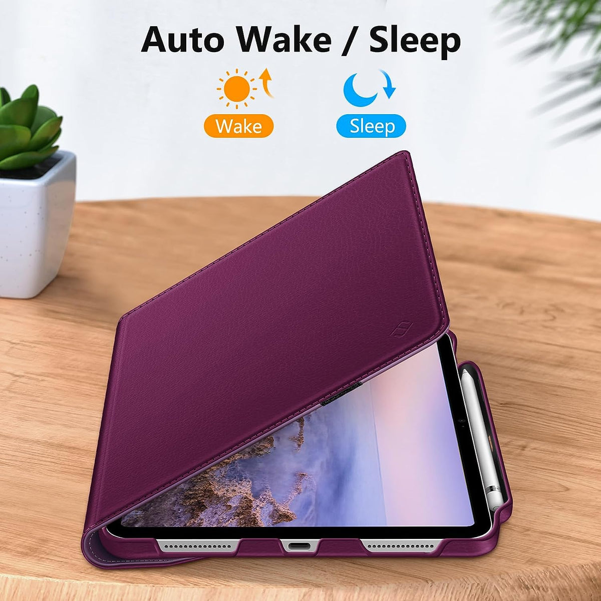 Kickstand Book Case for iPad 10 Gen 10.9 inch