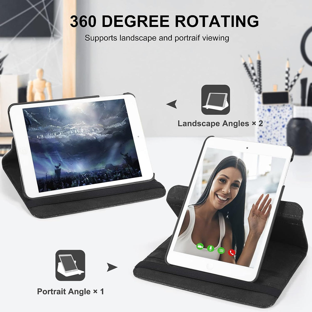 Kickstand Book Case for iPad Mini 5/4 Gen 7.9 inch
