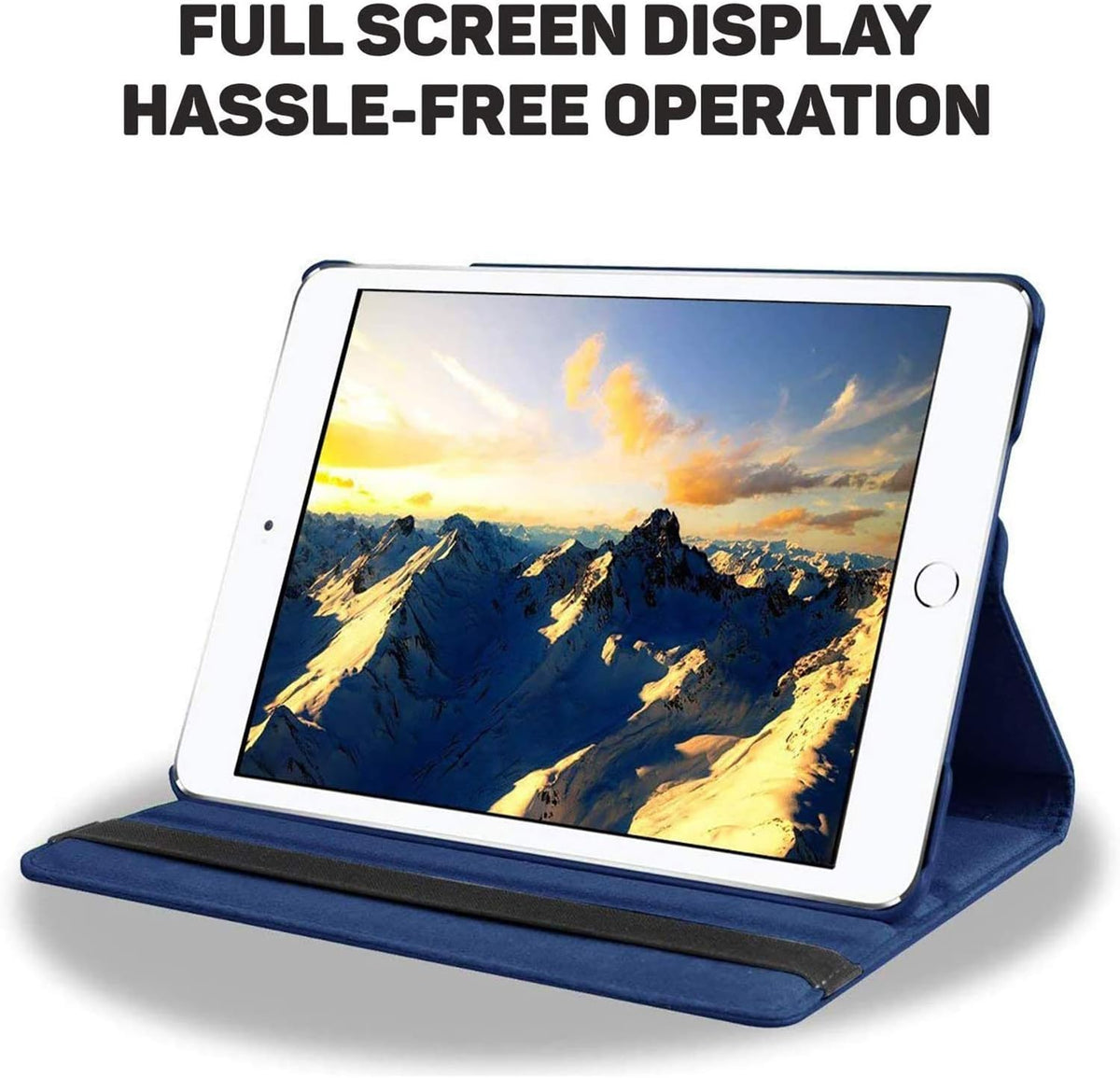 Kickstand Book Case for iPad Mini 5/4 Gen 7.9 inch (NAVY BLUE)