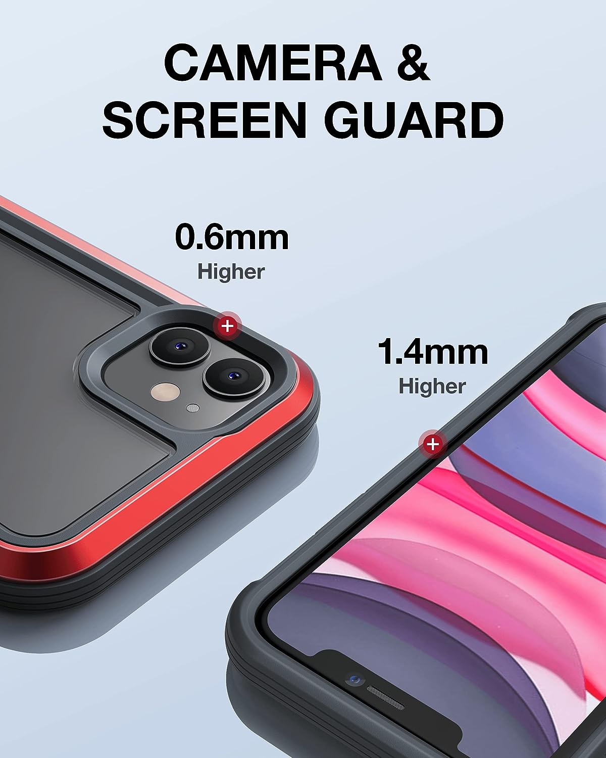 iPhone 11 Shockproof Protective Case - Red