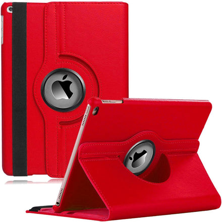 Kickstand Book Case for iPad 5, iPad 6, iPad Pro 9.7, iPad Air 1 & 2 (RED)