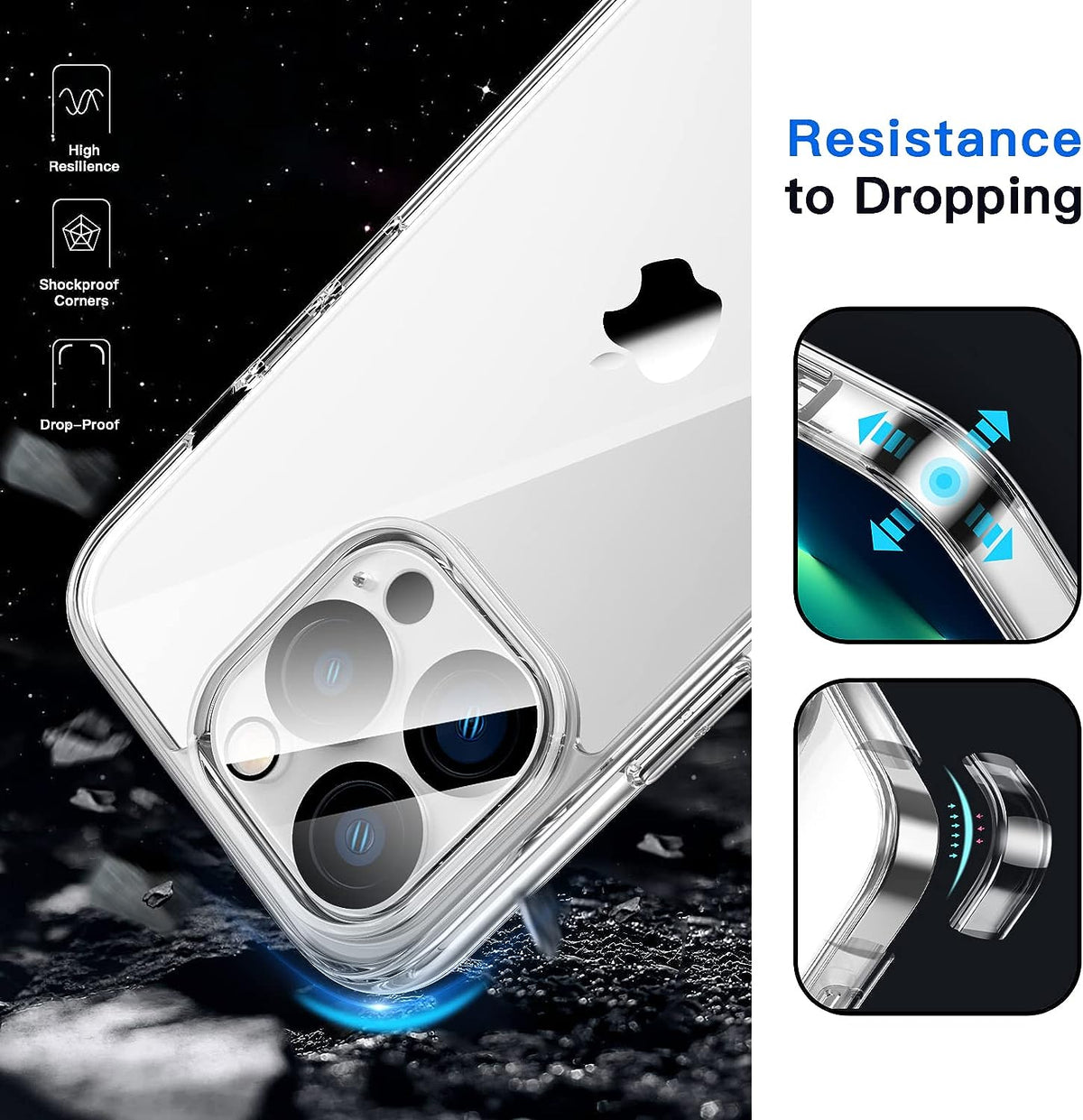 3 in 1 Combo - Case, Screen Protector & Camera Lens Protector for iPhone 13
