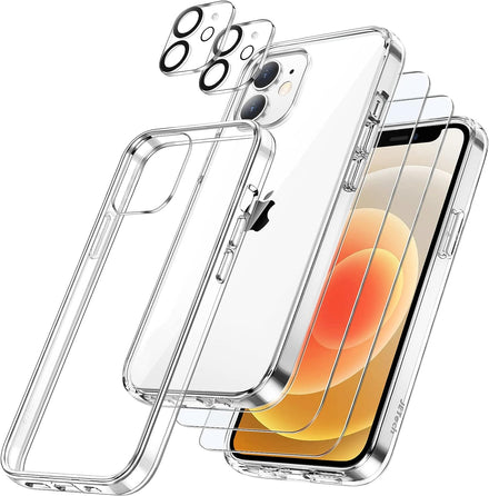 3 in 1 Combo - Case, Screen Protector & Camera Lens Protector for iPhone 12