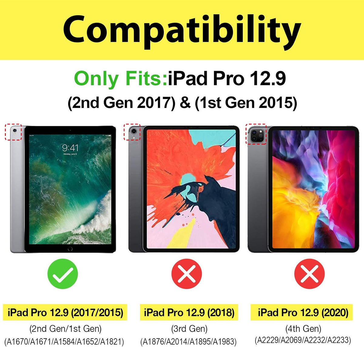 Premium Tempered Glass Screen Protector for iPad Pro 12.9 (2015/2017)