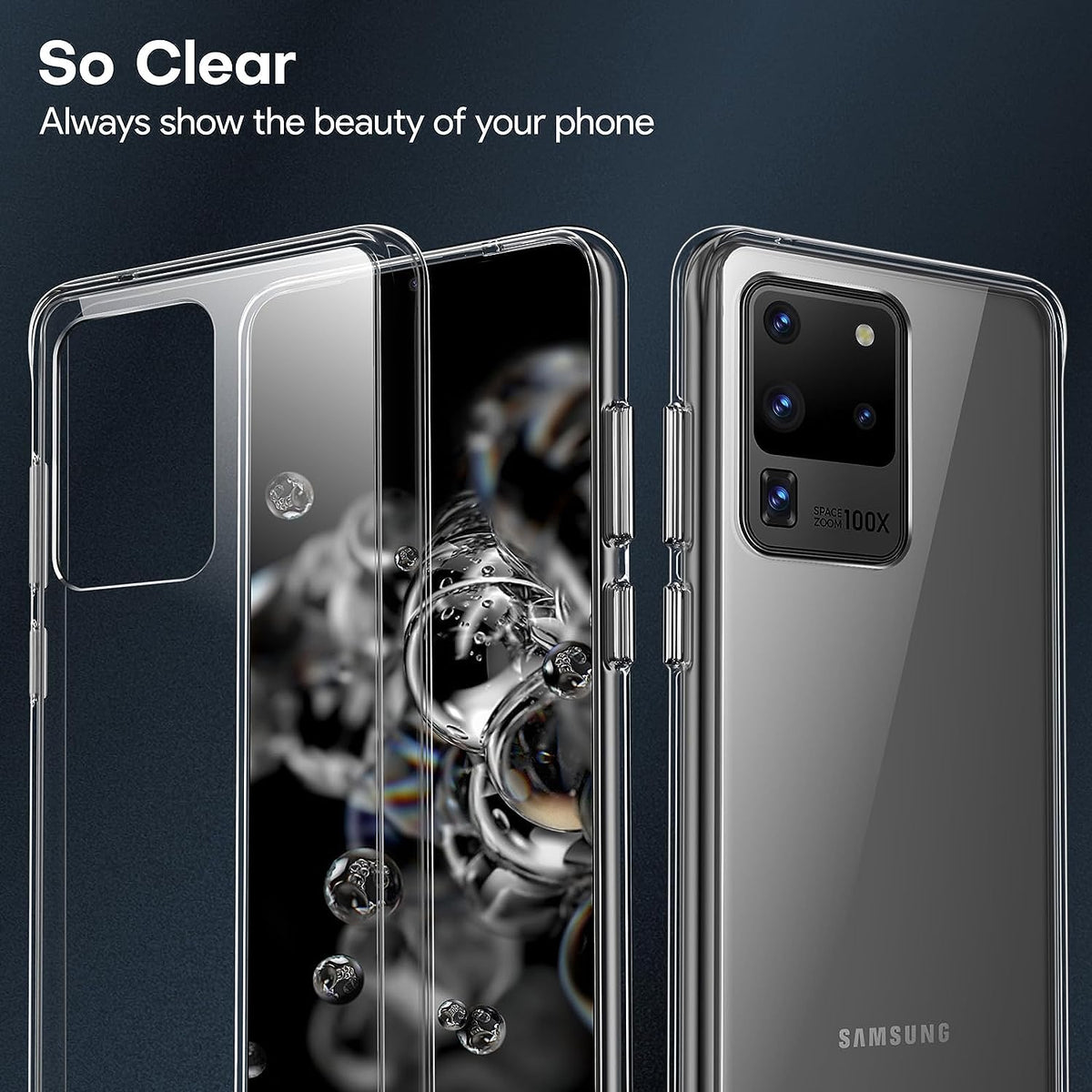 Samsung Galaxy S20 Ultra Tough Hybrid Clear Case