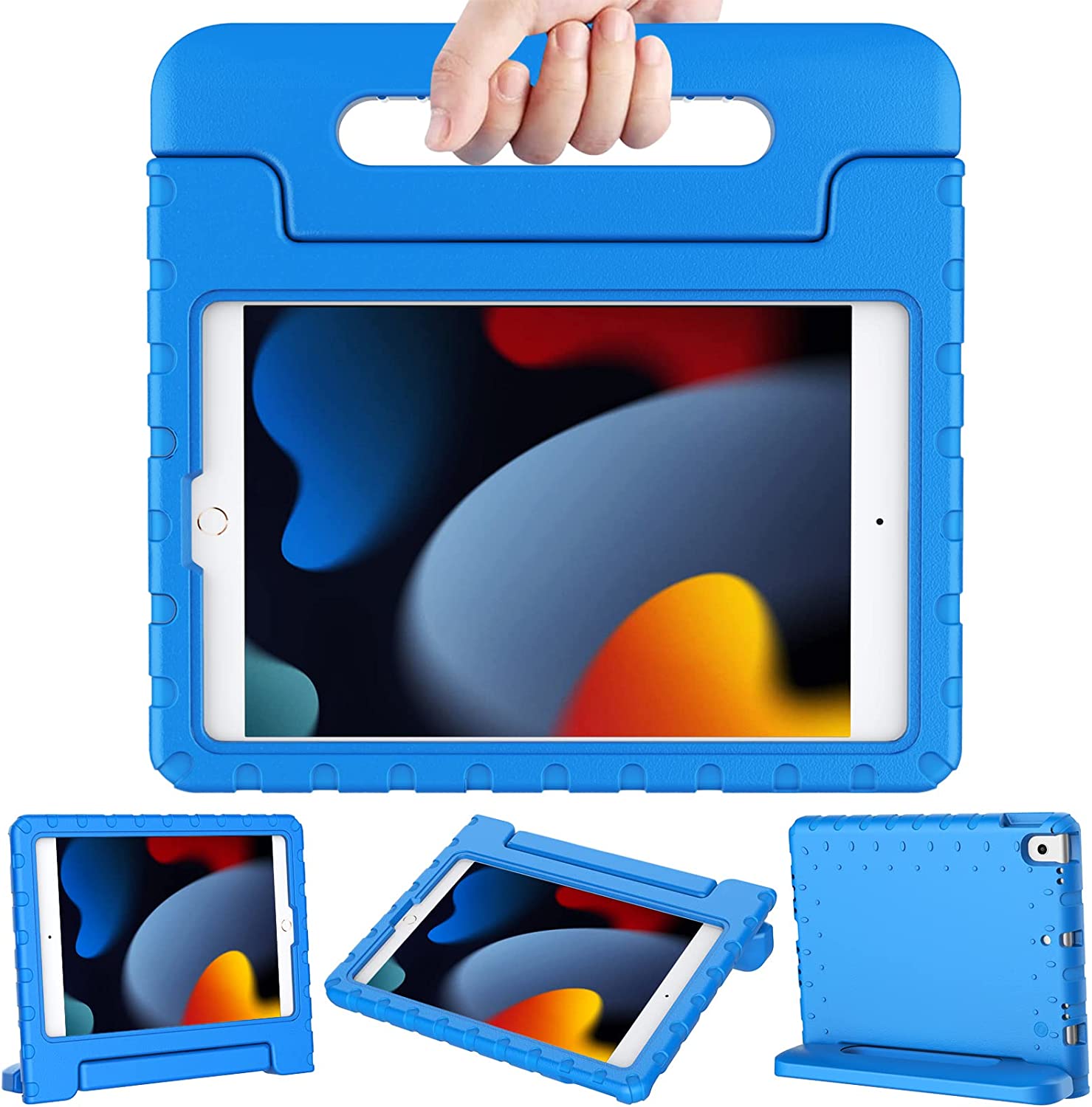 Shockproof Case w Handle & Stand for iPad 9th/8th/7th Gen & iPad Air 3 10.5 inch (Blue) *Free Shipping*
