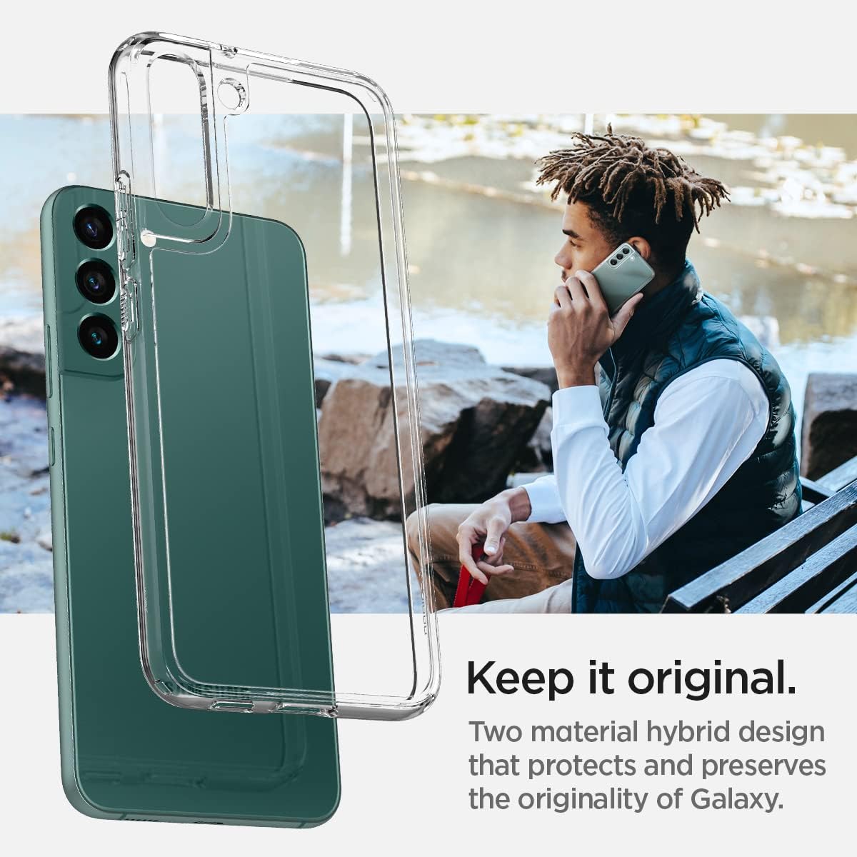 Samsung Galaxy S22 Plus Tough Hybrid Clear Case