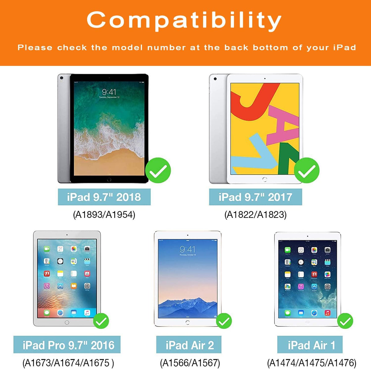 Premium Tempered Glass Screen Protector for iPad 9.7 Inch, iPad 6, iPad 5, iPad Air, iPad Air 2 & iPad Pro 9.7