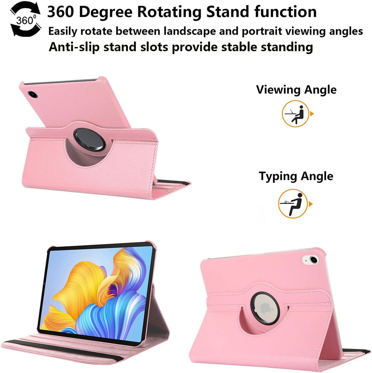 Kickstand Book Case for iPad 10 Gen 10.9 inch